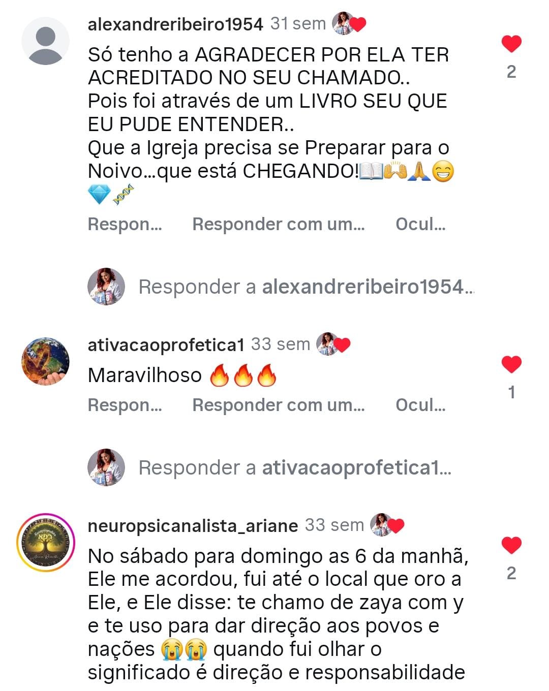 Depoimento de aluno