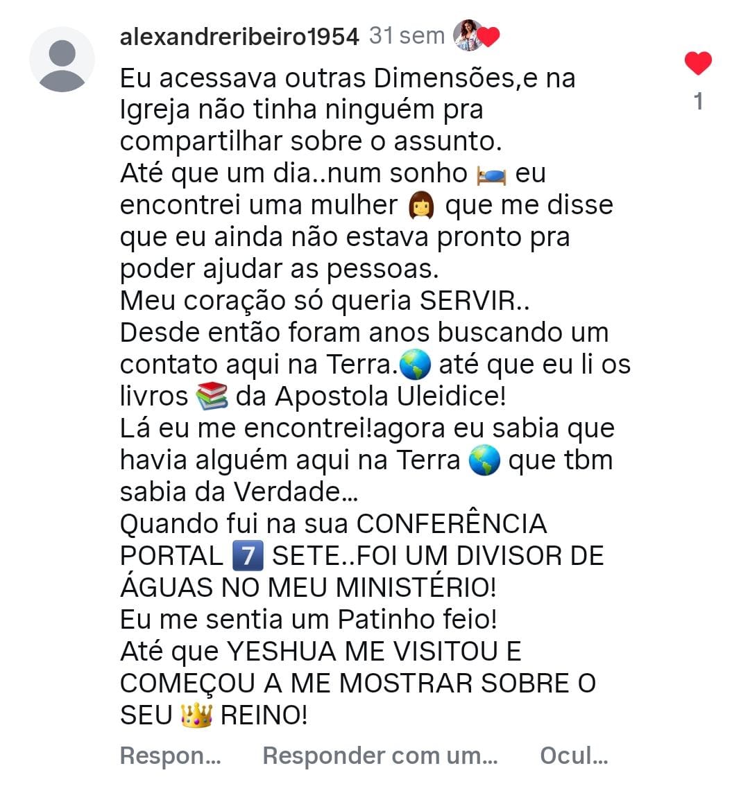 Depoimento de aluno